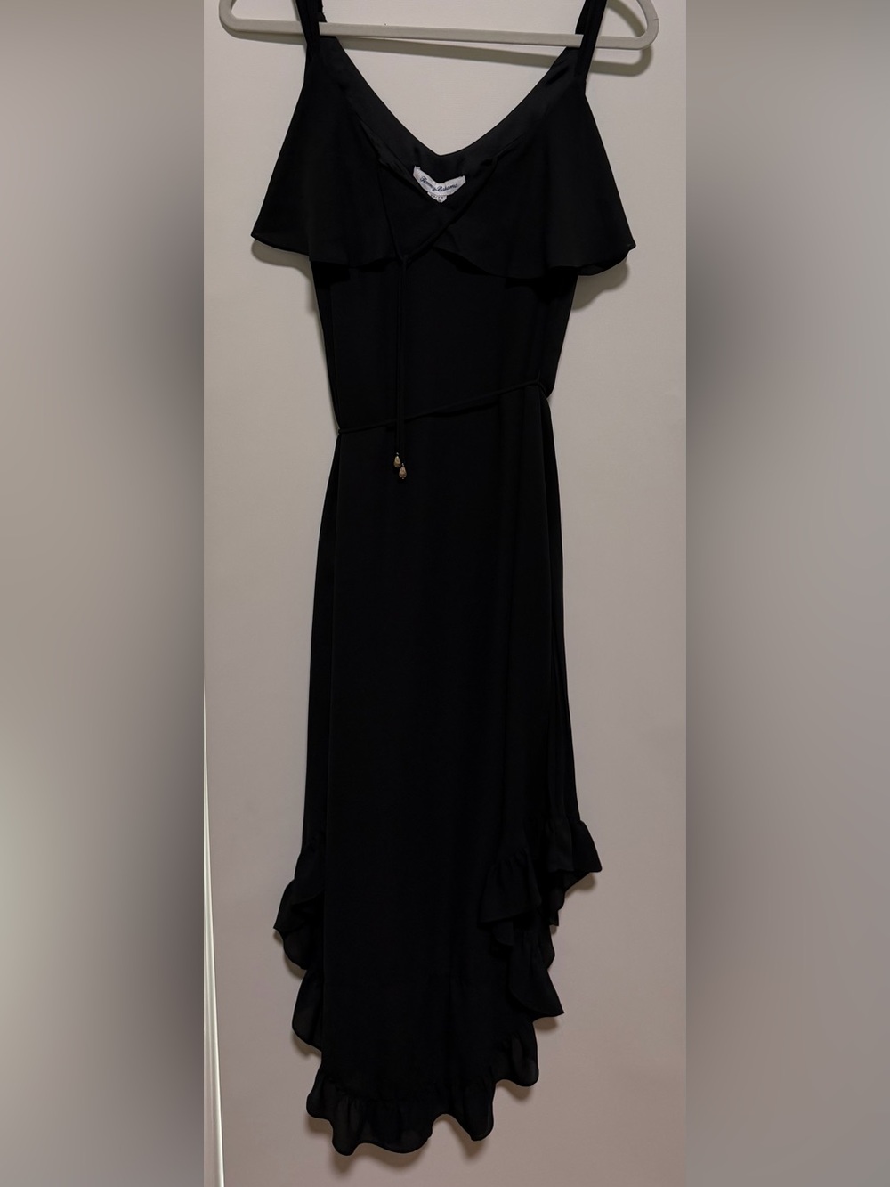 NWT Tommy Bahama XS Black Women's Flutter-Sleeve Dress